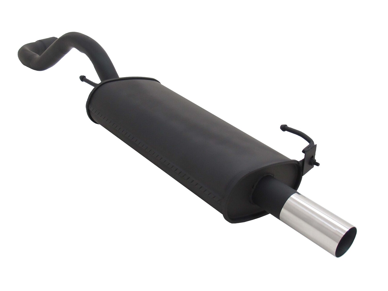 Silencieux / Pot d'échappement en acier 1x60mm pour Volkswagen Polo 6N 6N2 1994 - 2001