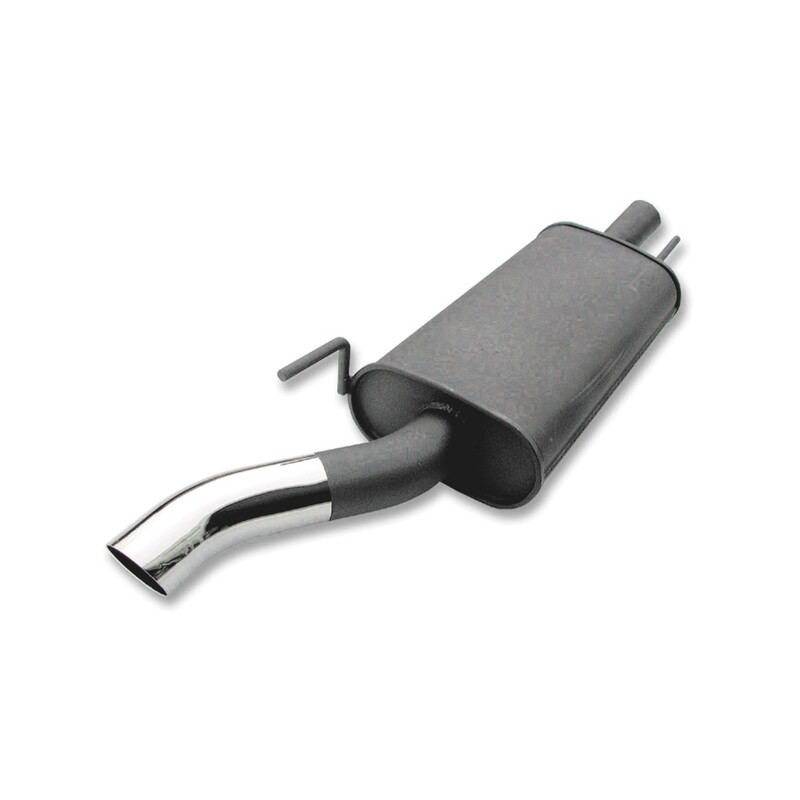 Silencieux / Pot d'échappement en acier 1x60mm pour Volkswagen Polo 9N 2001 - 2009