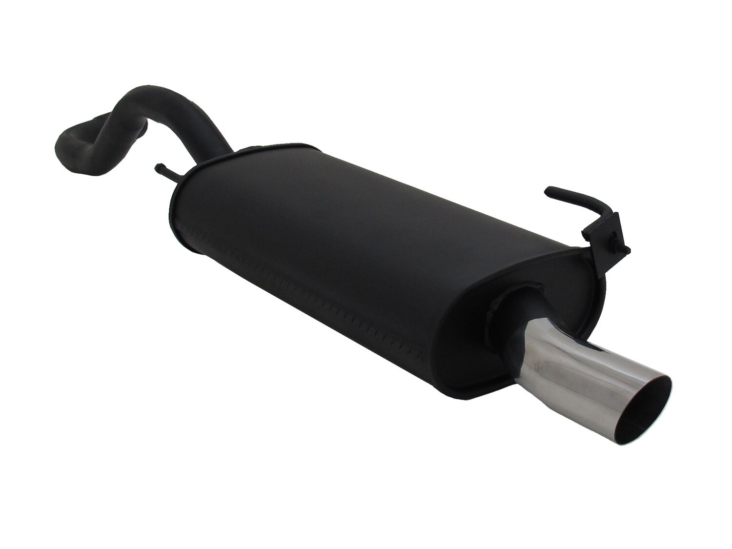Silencieux / Pot d'échappement en acier 1x60mm pour Volkswagen Polo 6N 6N2 1994 - 2001