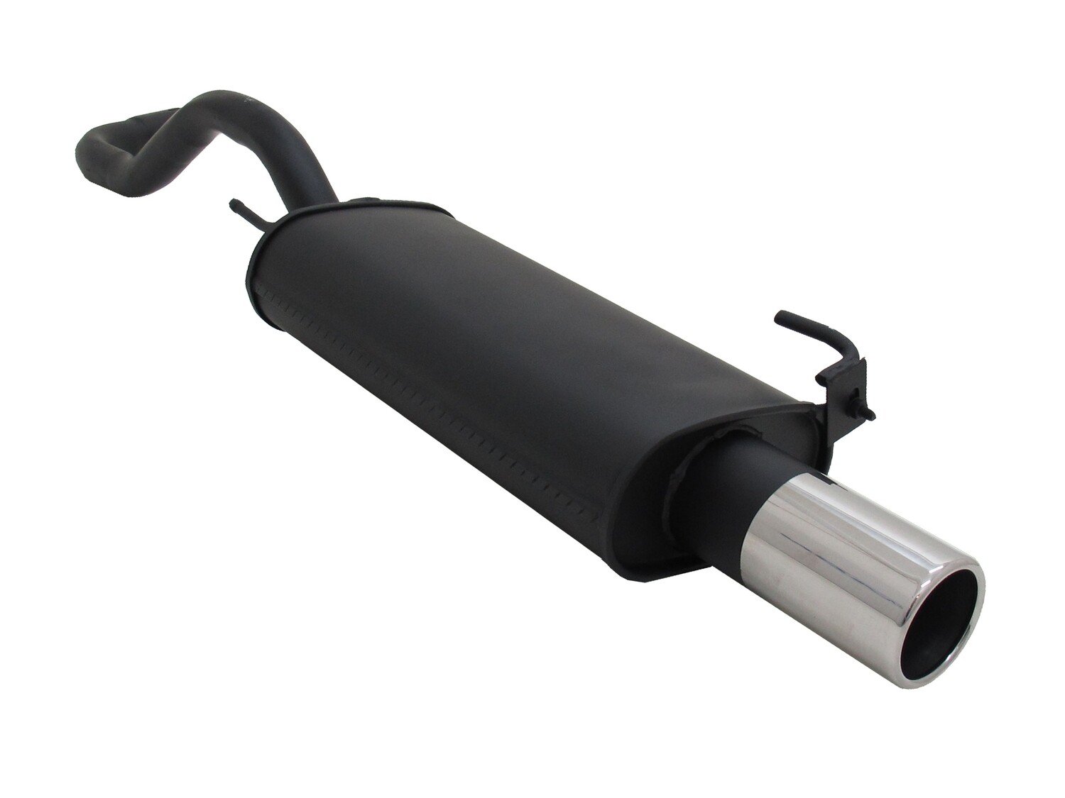Silencieux / Pot d'échappement en acier 1x90mm pour Volkswagen Polo 6N 6N2 1994 - 2001