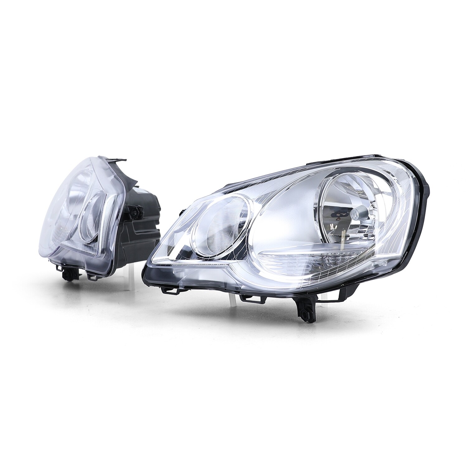 Paire de phares avant pour Volkswagen Polo 9N3 2005 - 2009