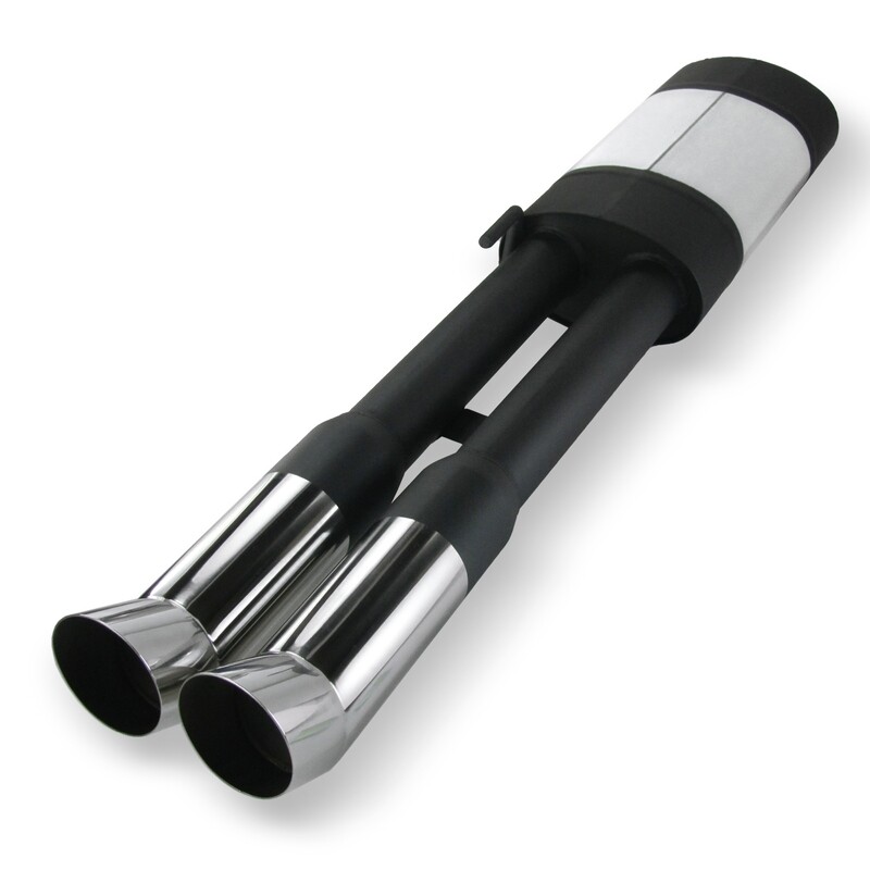 Silencieux / Pot d'échappement en acier inoxydable 2x76mm pour Volkswagen Passat 35i