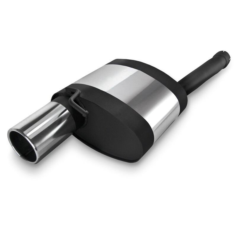 Silencieux / Pot d'échappement en acier inoxydable  1x90mm pour Ford Focus 1 1999 - 2004