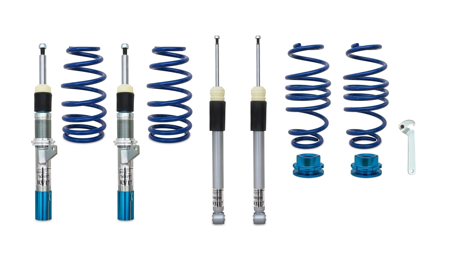 Combinés filetés / Coilovers BlueLine pour Audi A3 8V Sportback + Sedan à partir de 2012