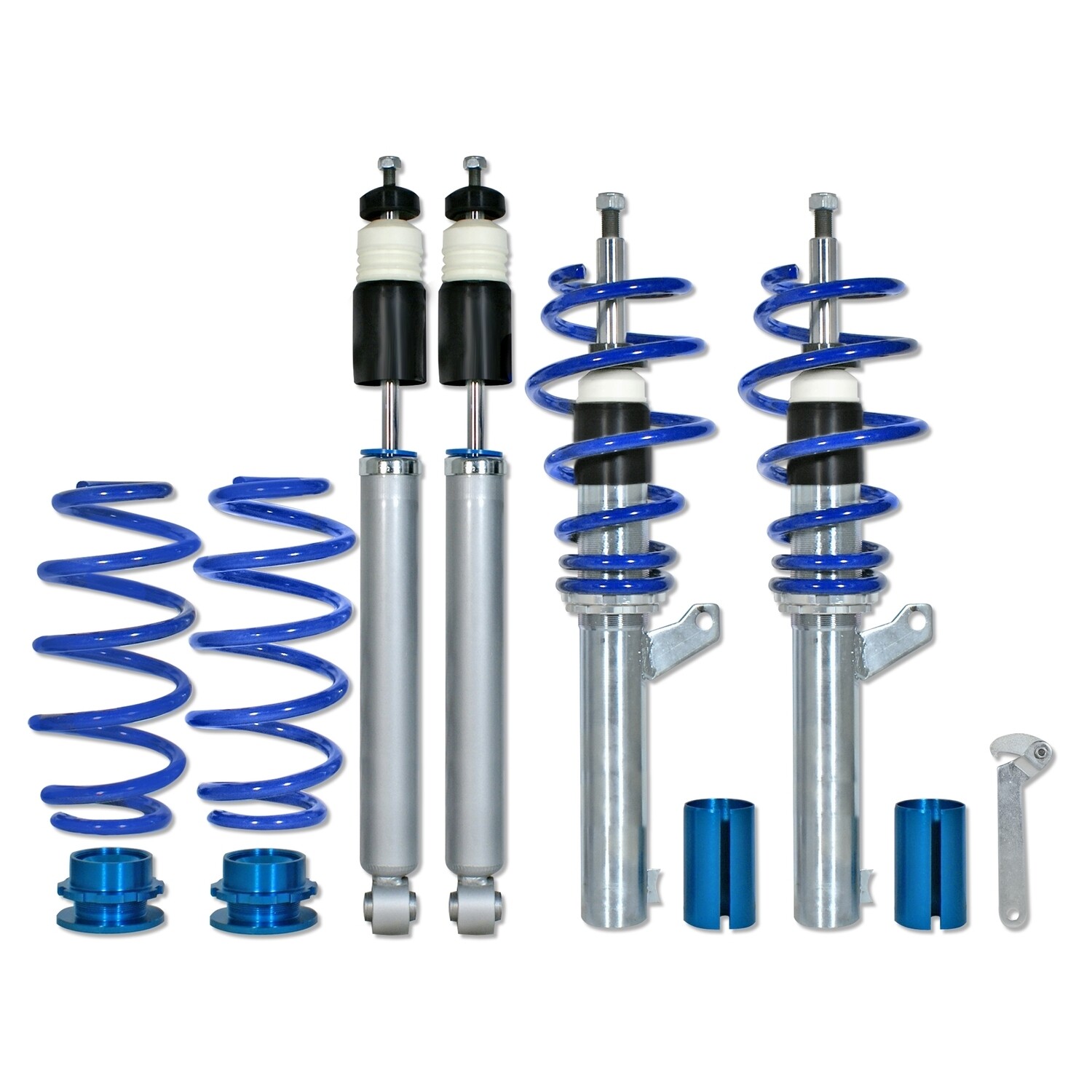 Combinés filetés / Coilovers BlueLine pour Audi A3 8P Sportback + Cabrio 2003 - 2012