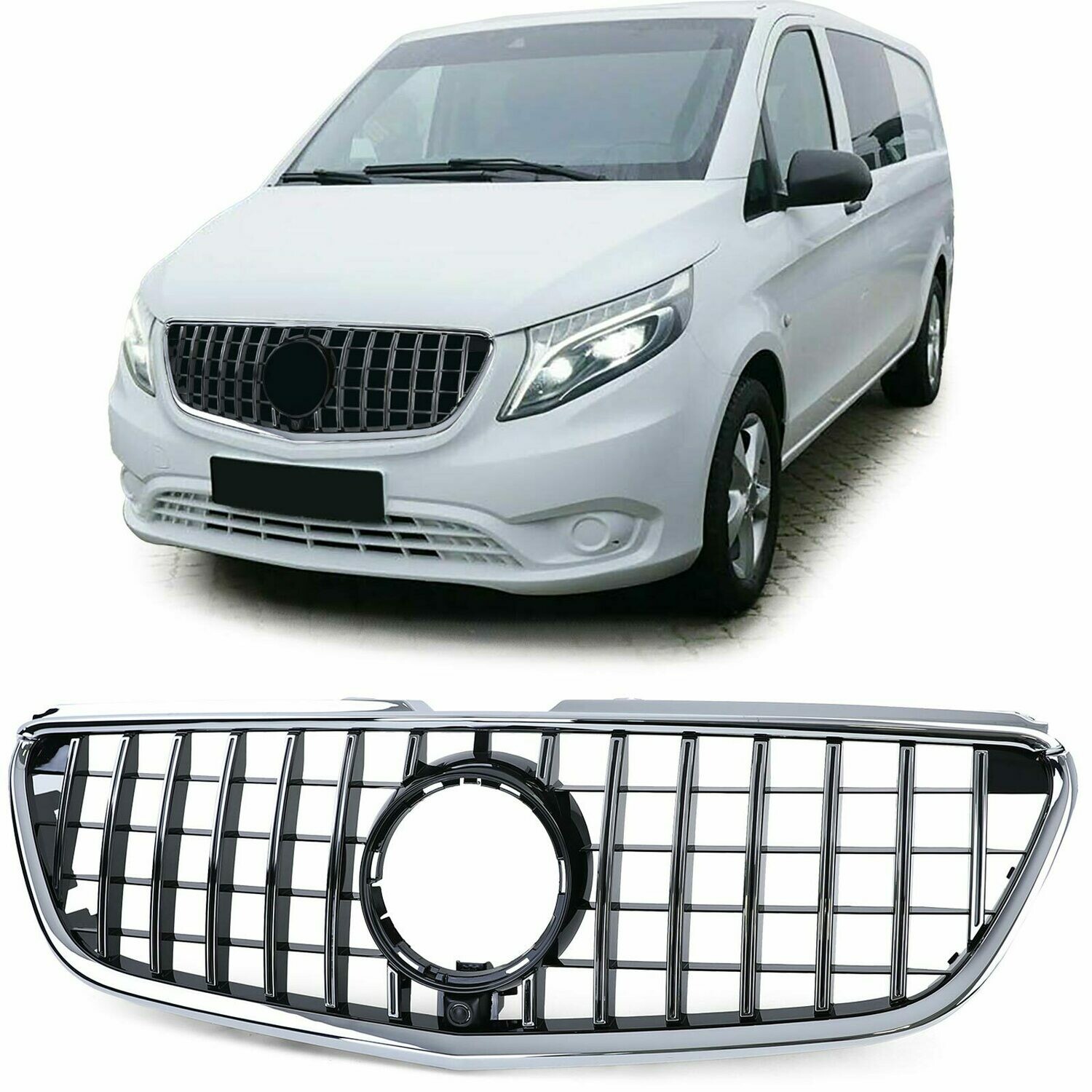 Calandre / Grille Look AMG pour Mercedes Classe V Vito W447 à partir de 2014