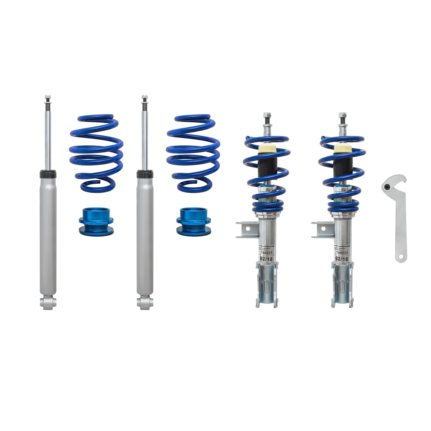 Combinés filetés / Coilovers BlueLine pour Mercedes Classe A W176 + CLA C117 + Classe B W246 + GLA X156