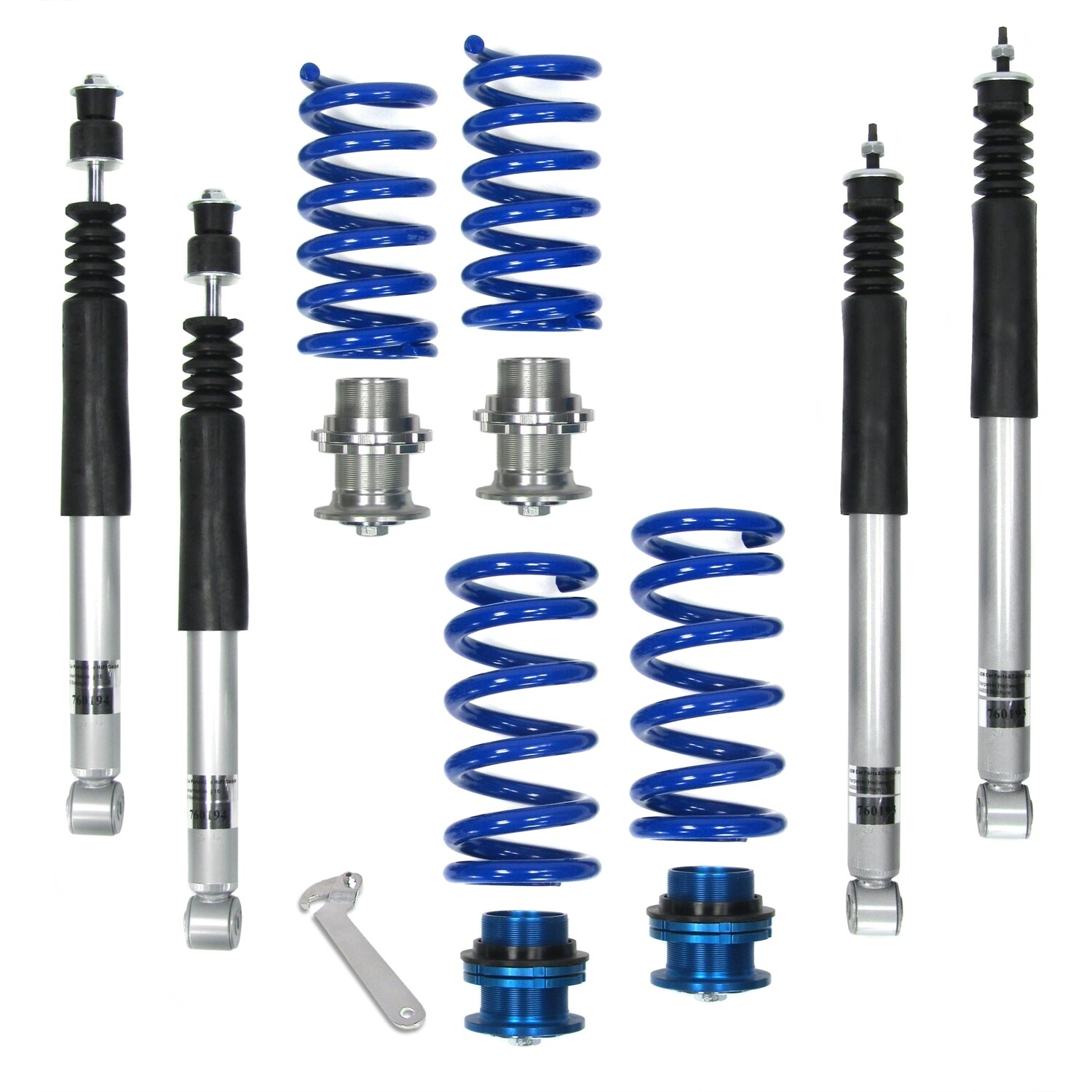 Combinés filetés / Coilovers BlueLine pour Mercedes  Classe C W202 + CLK W208 + Classe E W210