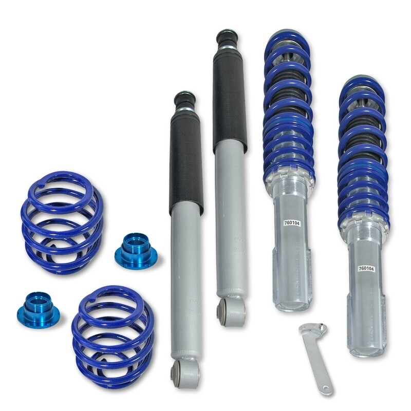 Combinés filetés / Coilovers BlueLine pour Opel Corsa A 1982 - 1993 + Corsa B 1993 - 2001 + Tigra 1994 - 2004