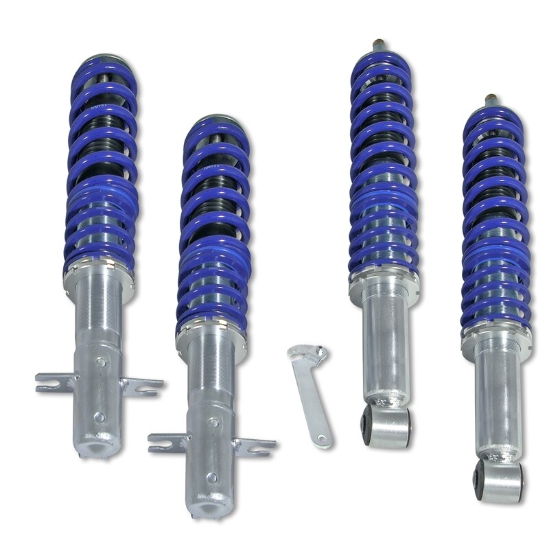 Combinés filetés / Coilovers BlueLine pour Volkswagen Polo 6N à apartir de 1999 + Caddy 1996 - 2004