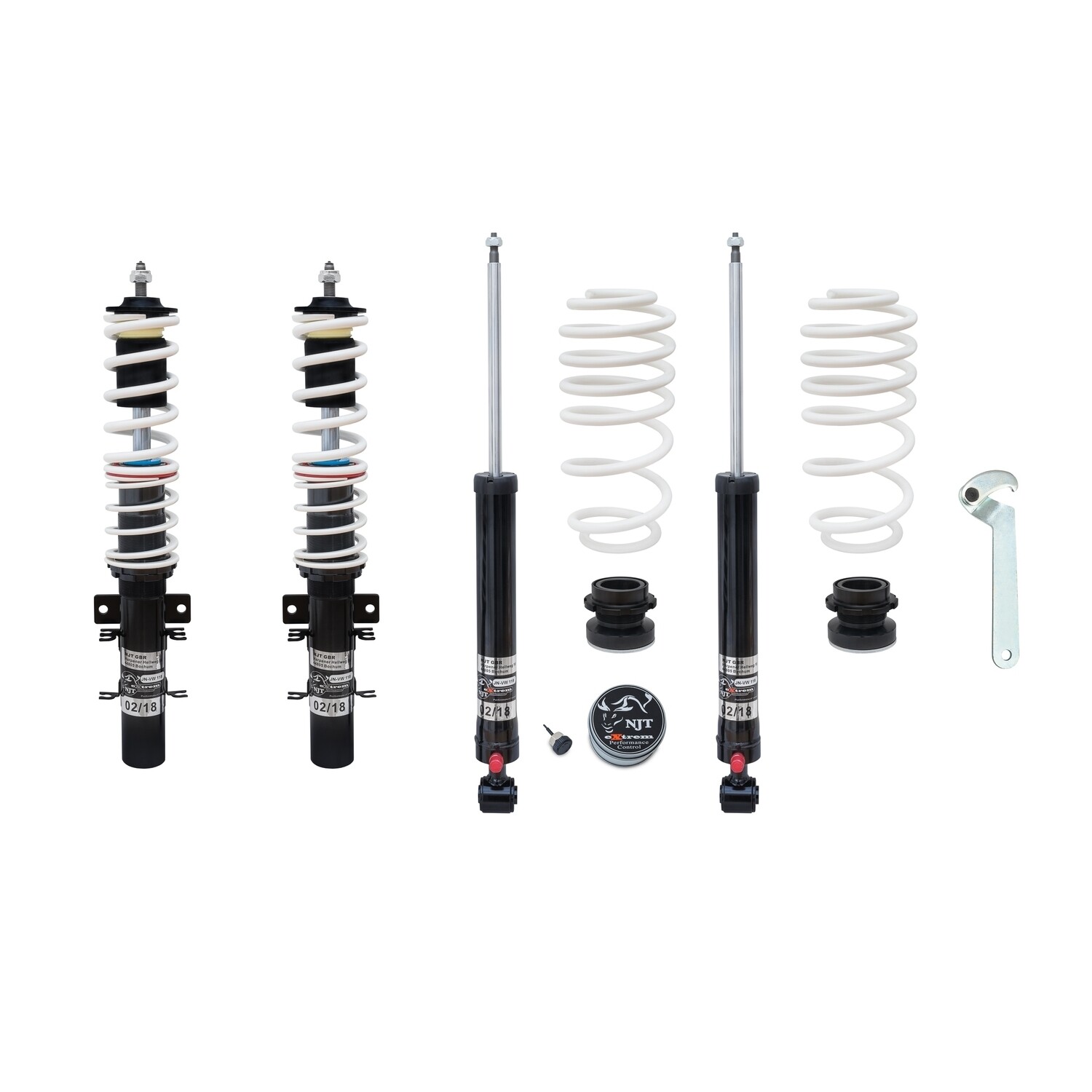 Combinés filetés / Coilovers NJT eXtrem pour Audi A1 à partir de 2010
