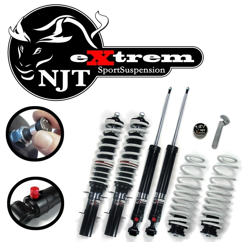 Combinés filetés / Coilovers NJT eXtrem pour Volkswagen Golf 4 + Bora 1997 - 2006