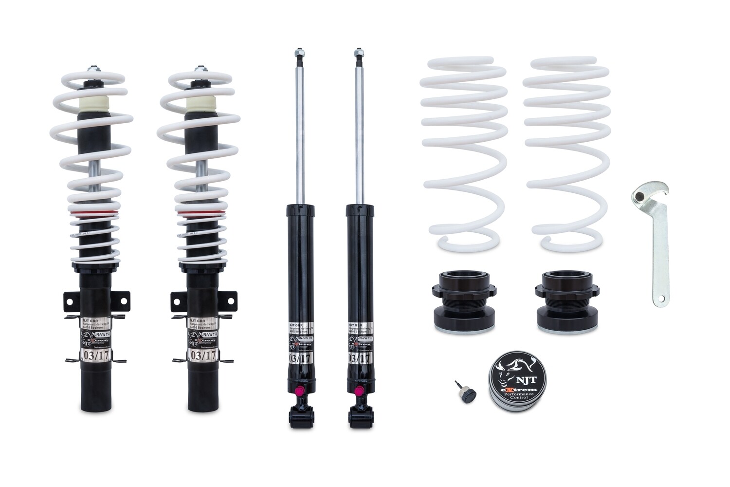 Combinés filetés / Coilovers NJT eXtrem pour Volkswagen Polo 9N 9N2 9N3 2002 - 2009