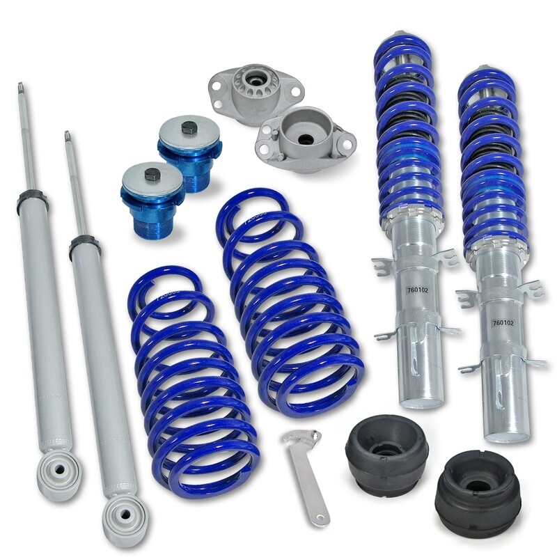 Kits combinés filetés / Coilovers BlueLine pour Volkswagen Golf 4 + Bora à partir de 1997