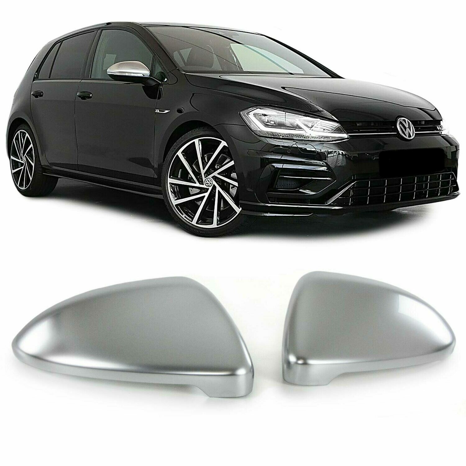 Coques de rétroviseur Sport Look pour Volkswagen Golf 7 à partir de 2012