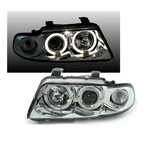 Paire de phares avant Angel Eyes pour Audi A4 B5 1994 - 1999
