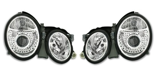 Paire de phares avant au xenon pour Mercedes Classe CLK W208 1997 - 2002