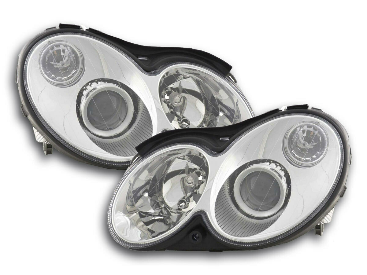 Paire de phares avant pour Mercedes Classe CLK W209 2002 - 2009