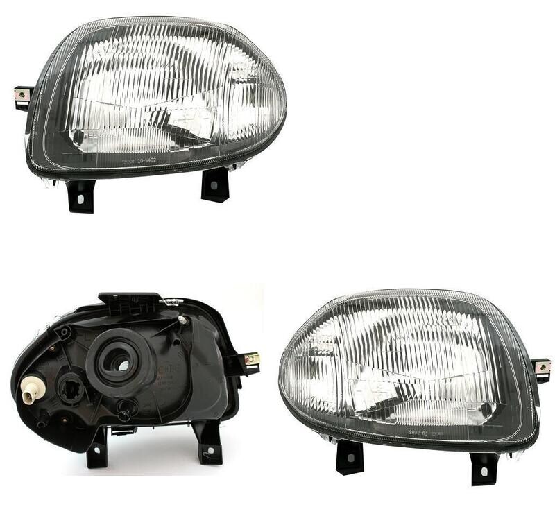 Paire de phares avant pour Renault Clio 2 1998 - 2001