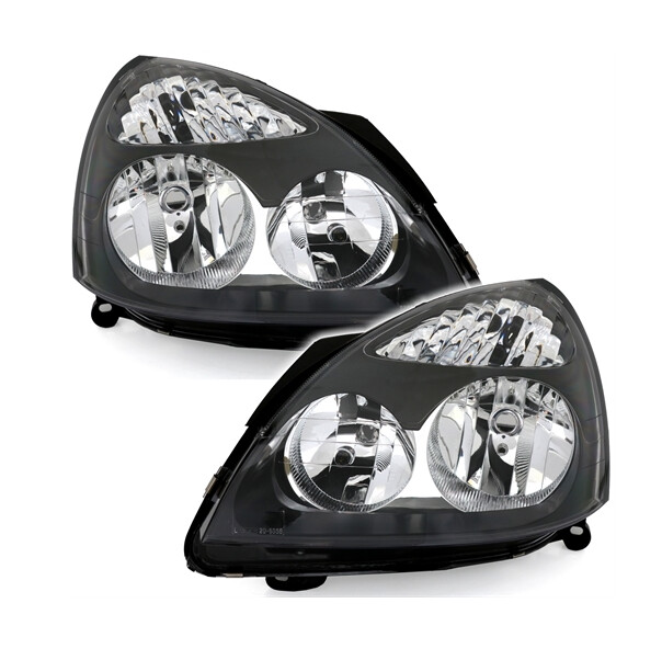 Paire de phares avant pour Renault Clio 2 2001 - 2005