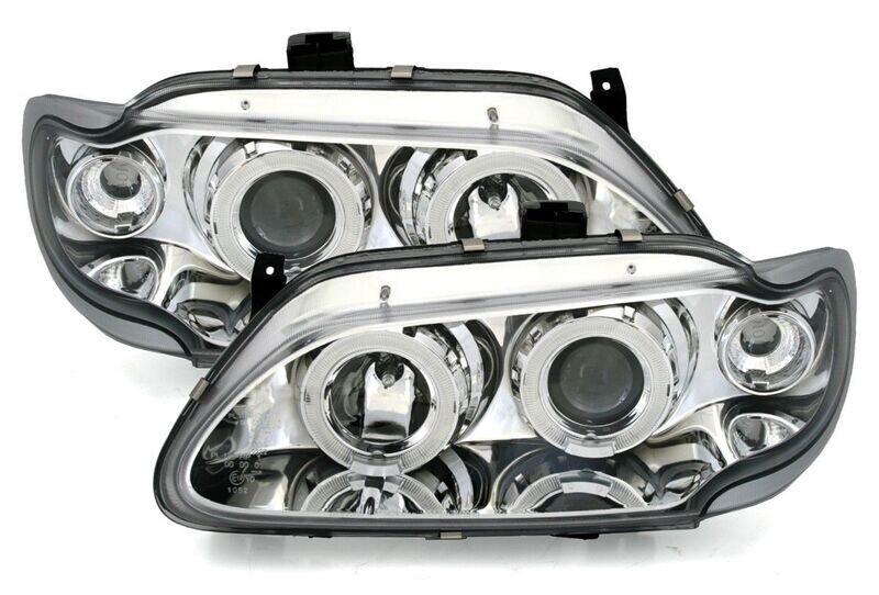 Paire de phares Angel Eyes avant pour Renault Megane 1 1996 - 1999