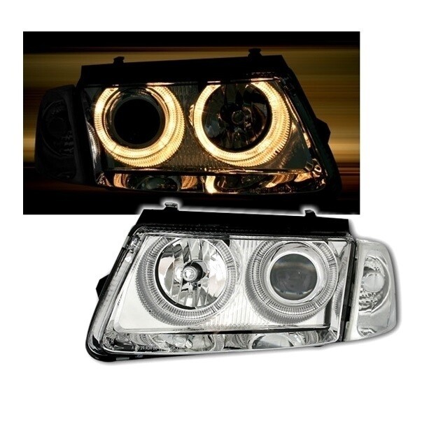 Paire de phares Angel Eyes avant pour Volkswagen Passat 3B 1996 - 2000