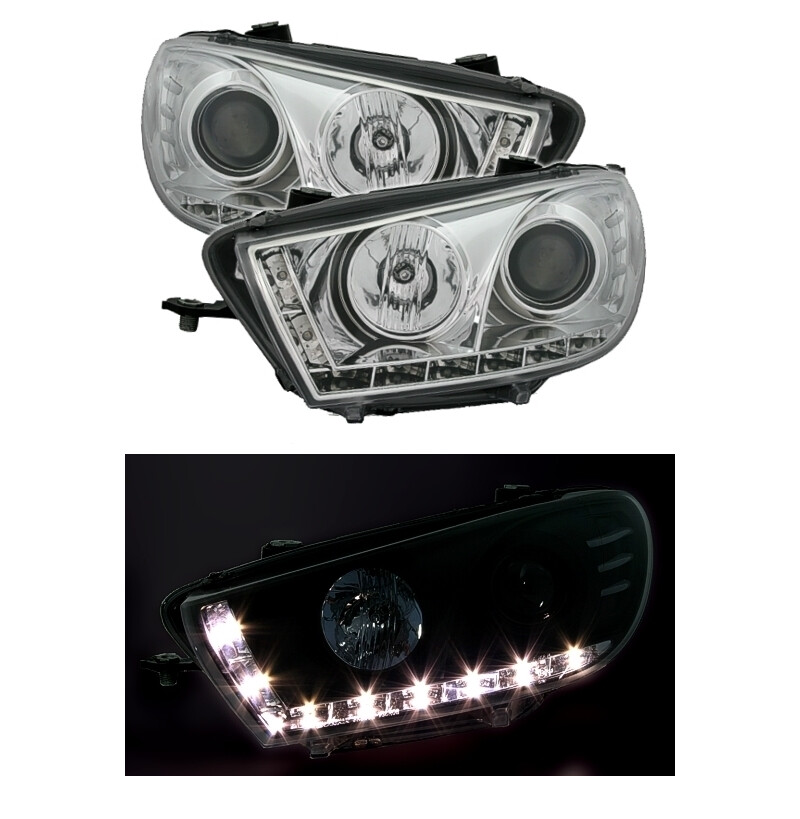 Paire de phares Devil Eyes avant pour Volkswagen Scirocco à partir de 2008