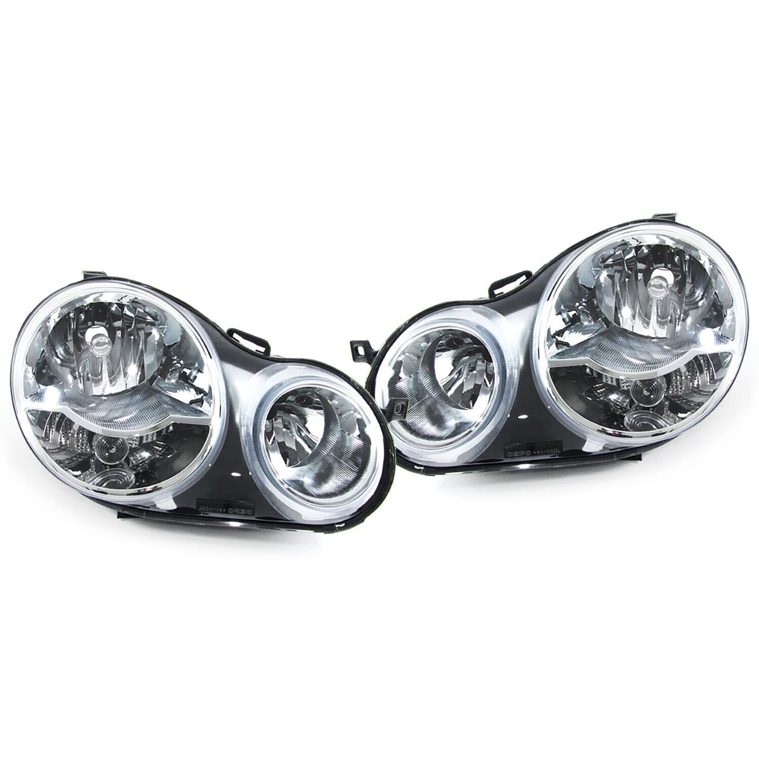 Paire de phares avant pour Volkswagen Polo 9N 2001 - 2005