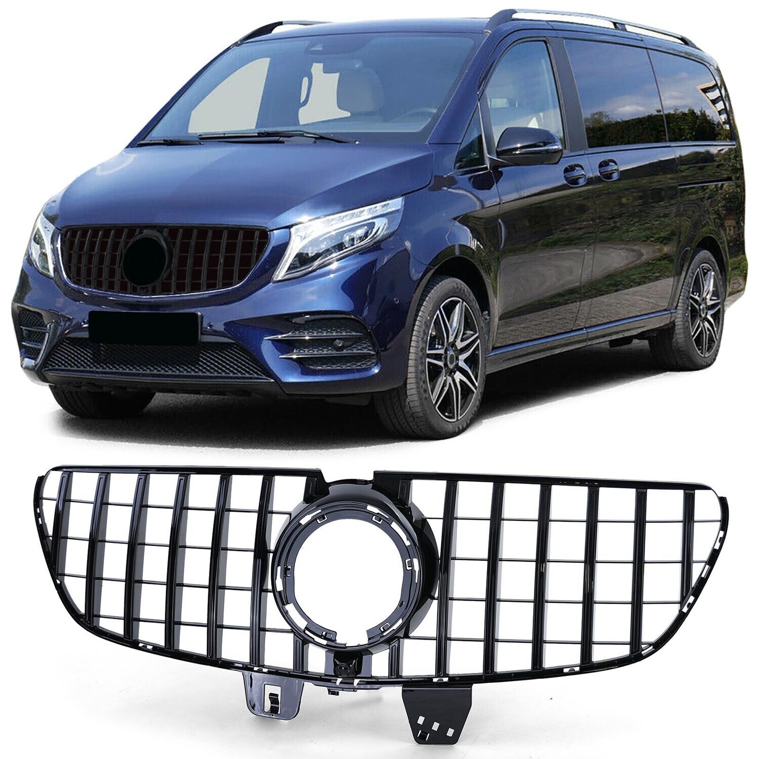 Calandre / Grille Look AMG pour Mercedes Classe V Vito W447 à partir de 2019