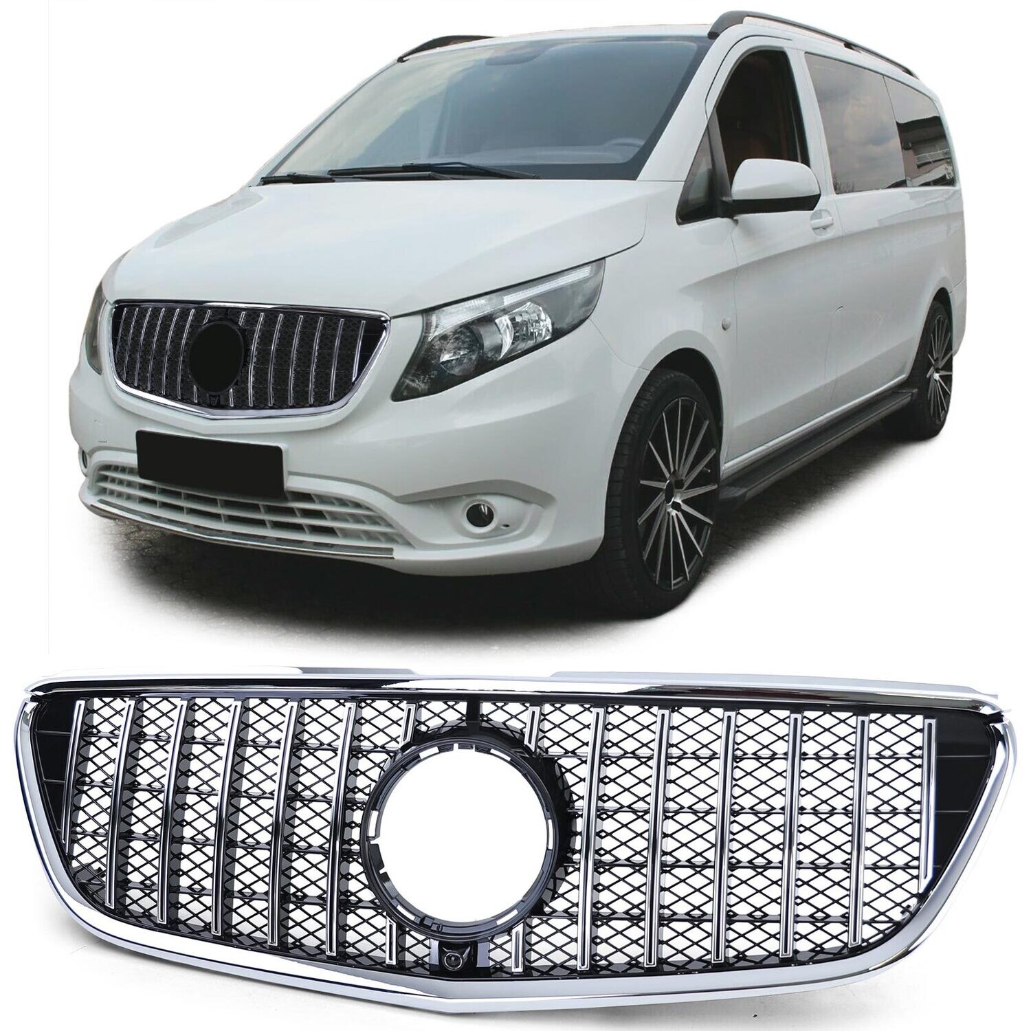 Calandre / Grille Look AMG pour Mercedes Classe V Vito W447 2014 - 2019