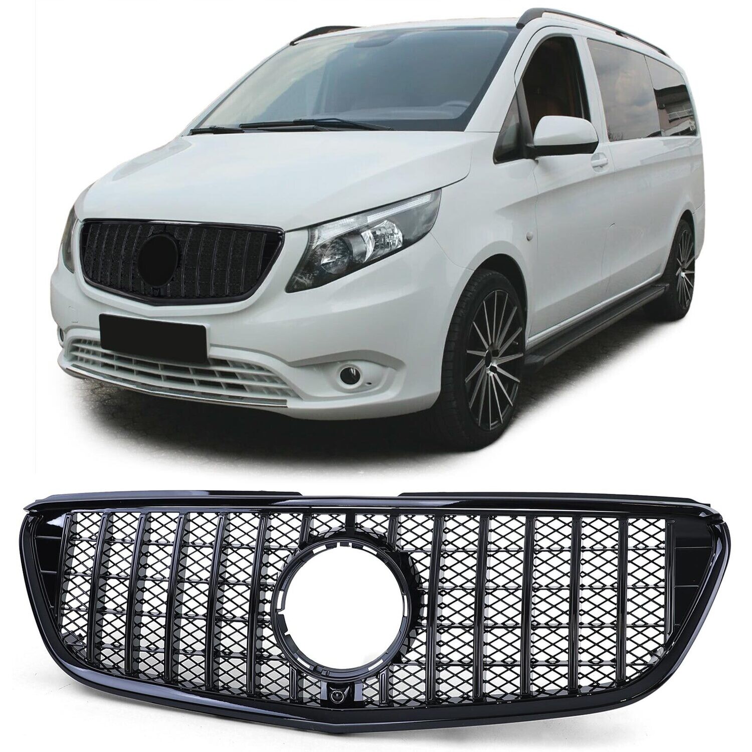 Calandre / Grille Look AMG pour Mercedes Classe V Vito W447 2014 - 2019
