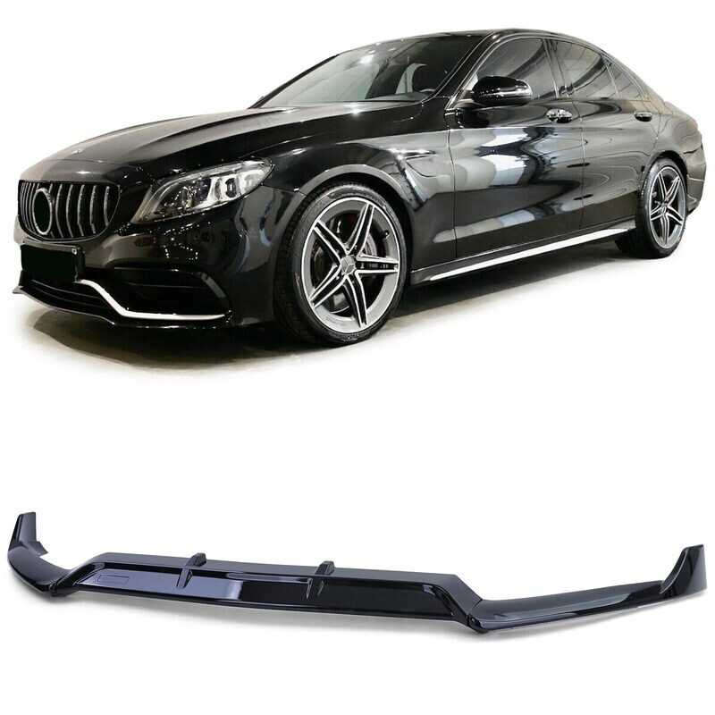 Spoiler / Lame / Diffuseur de Pare-choc avant pour Mercedes Classe C W205 S205 à partir de 2014