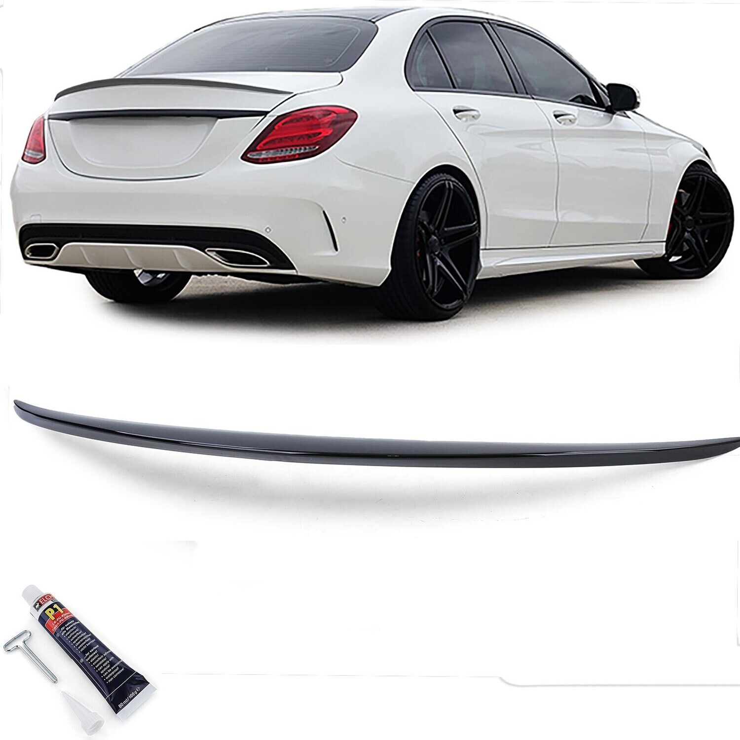 Becquet / Aileron / Lame de coffre Sport Look pour Mercedes Classe C W205 2014 - 2021