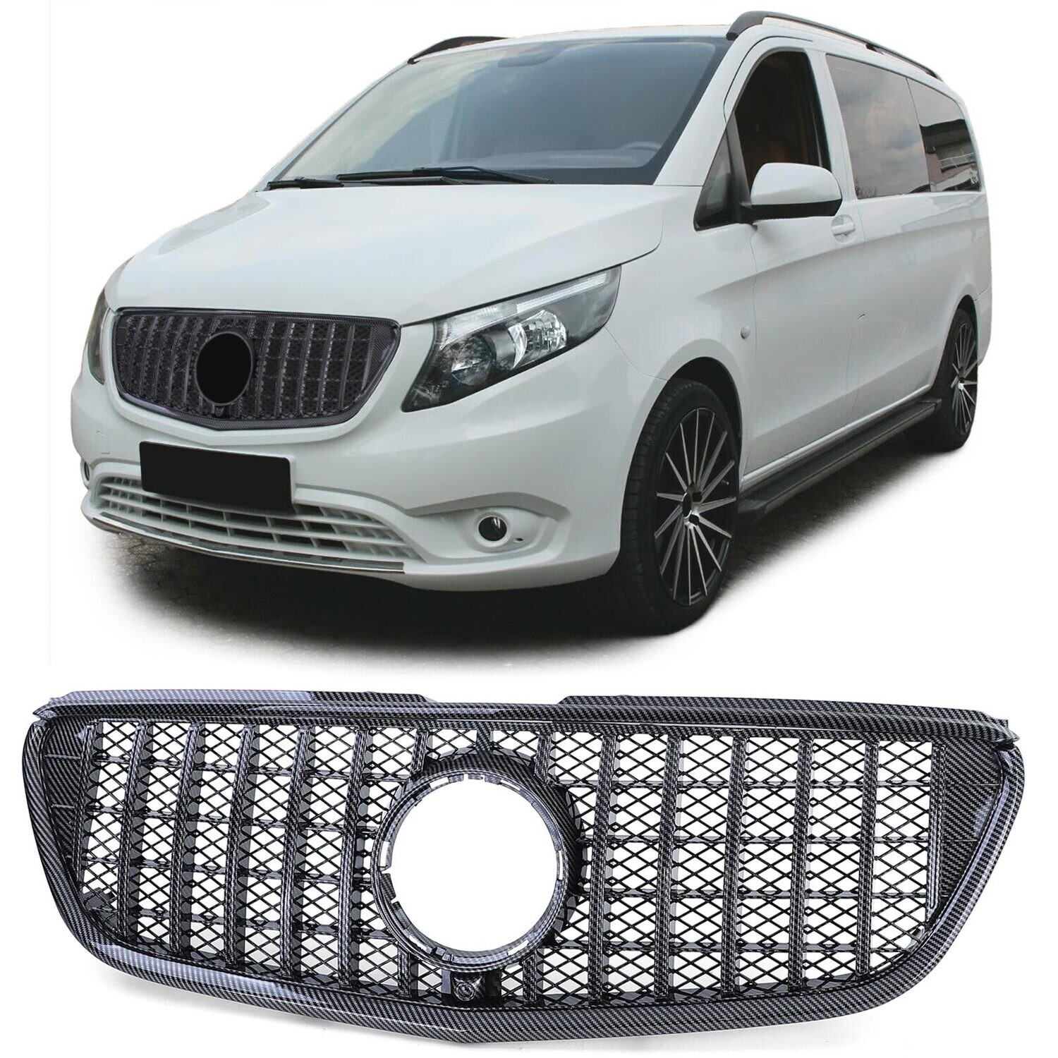 Calandre / Grille Look AMG pour Mercedes Classe V Vito W447 2014 - 2019