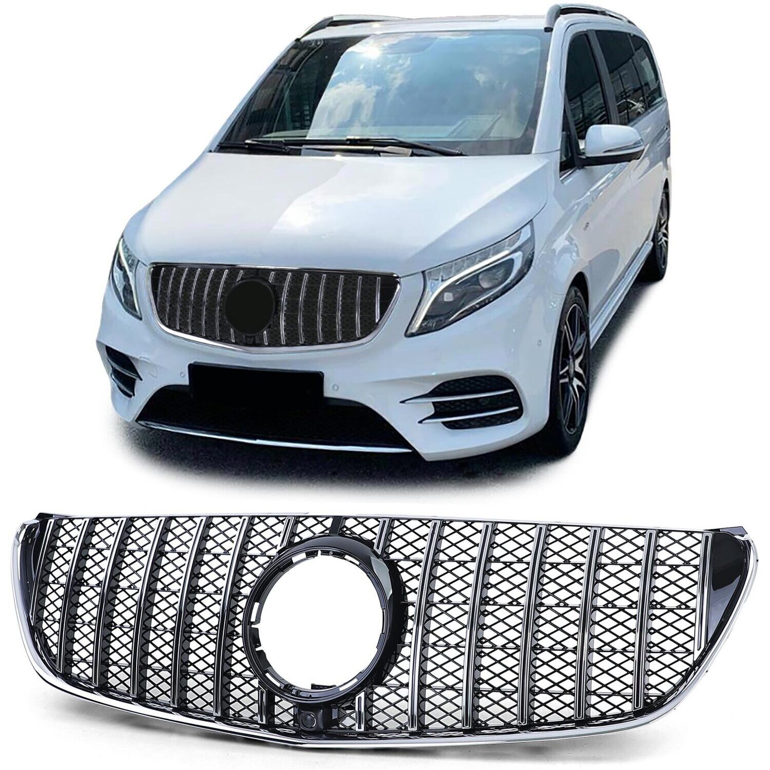 Calandre / Grille Look AMG pour Mercedes Classe V Vito W447 2014 - 2019