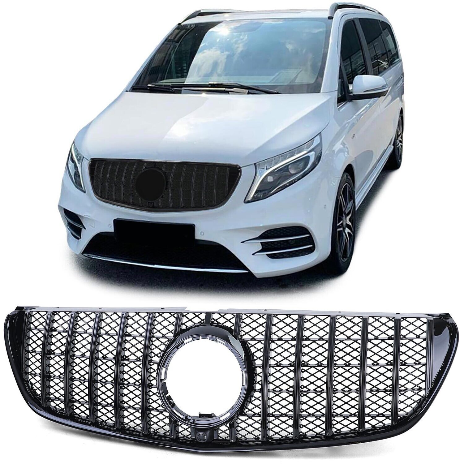 Calandre / Grille Look AMG pour Mercedes Classe V Vito W447 2014 - 2019