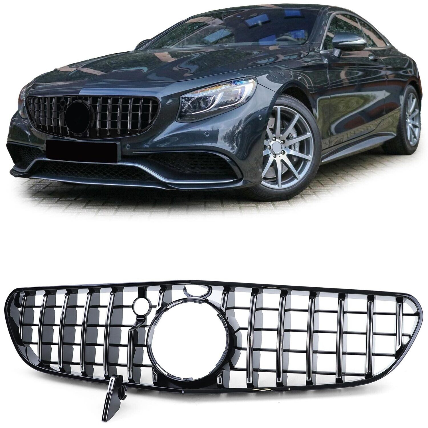 Calandre / Grille Look AMG pour Mercedes Classe S S63 C217 A217 2014 - 2017