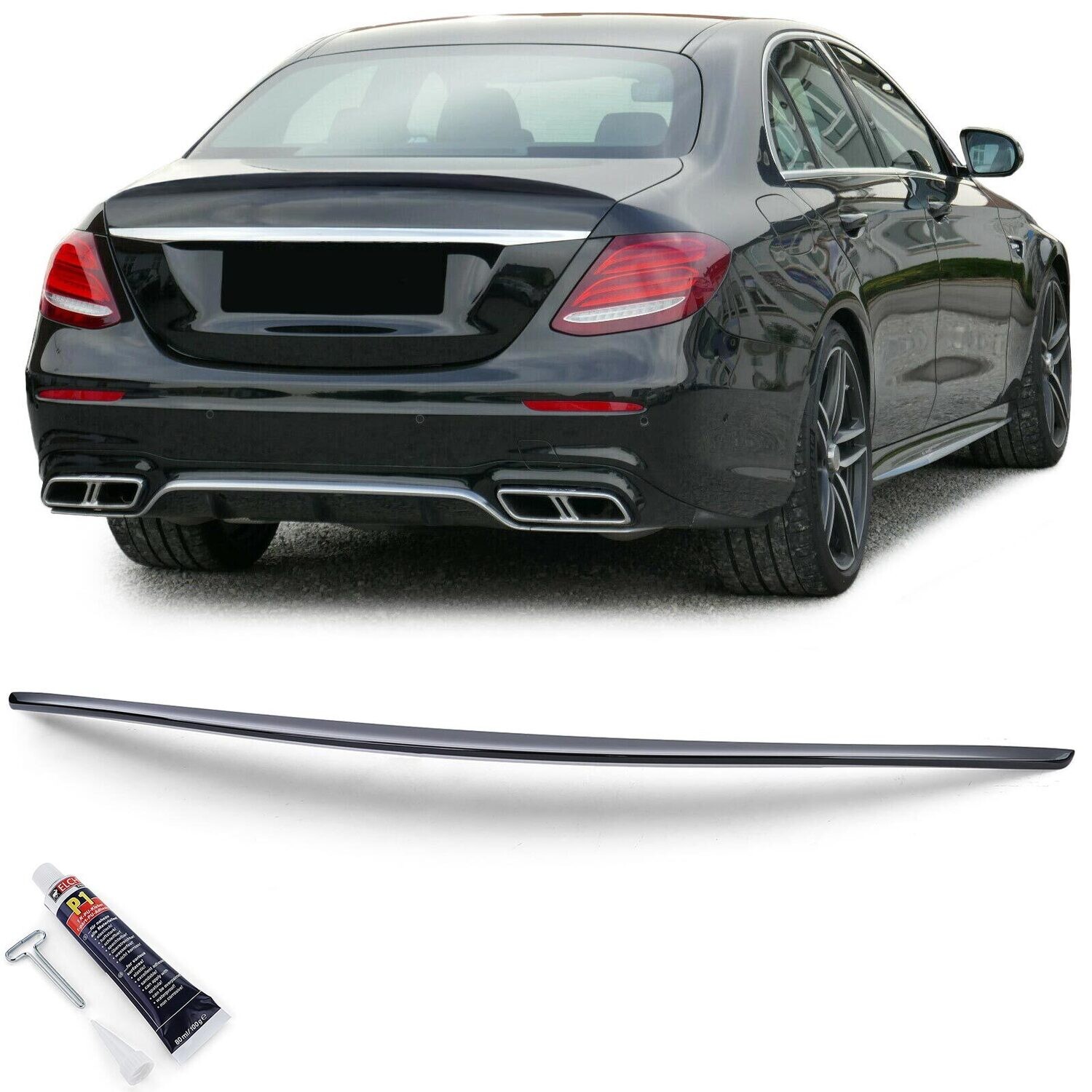 Becquet / Aileron / Lâme de coffre Sport Look pour Mercedes Classe E W213 à partir de 2016