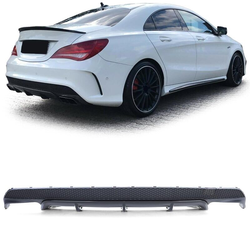 Diffuseur de pare choc arrière Look AMG pour Mercedes CLA C117 2013 - 2016