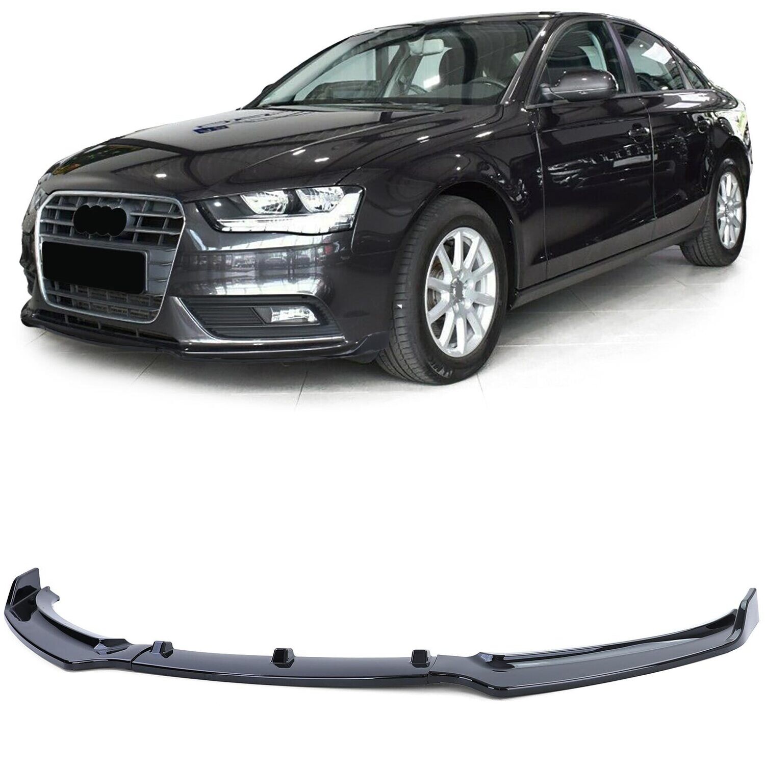 Spoiler / Lame / Diffuseur de Pare-choc avant pour Audi A4 B8 2011 - 2015