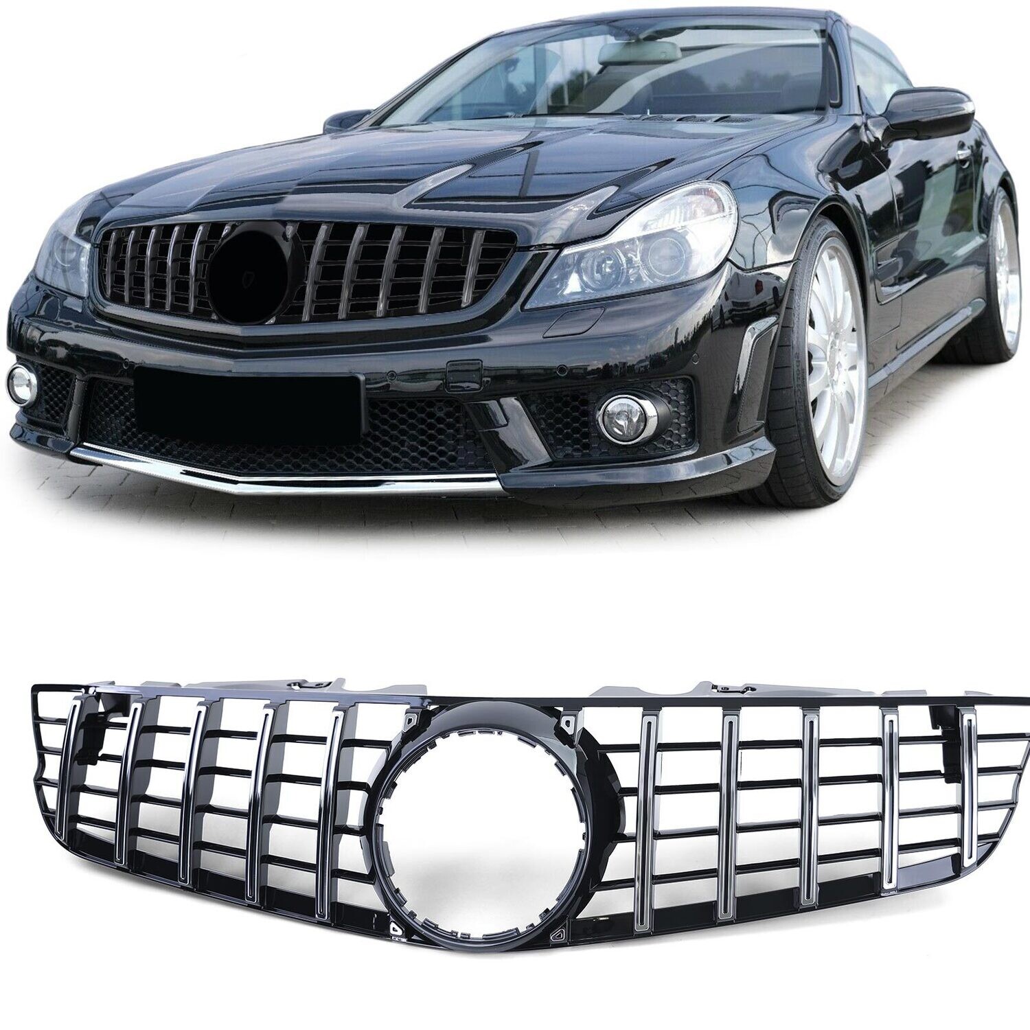 Calandre / Grille Look AMG pour Mercedes SL R230 2008 - 2012
