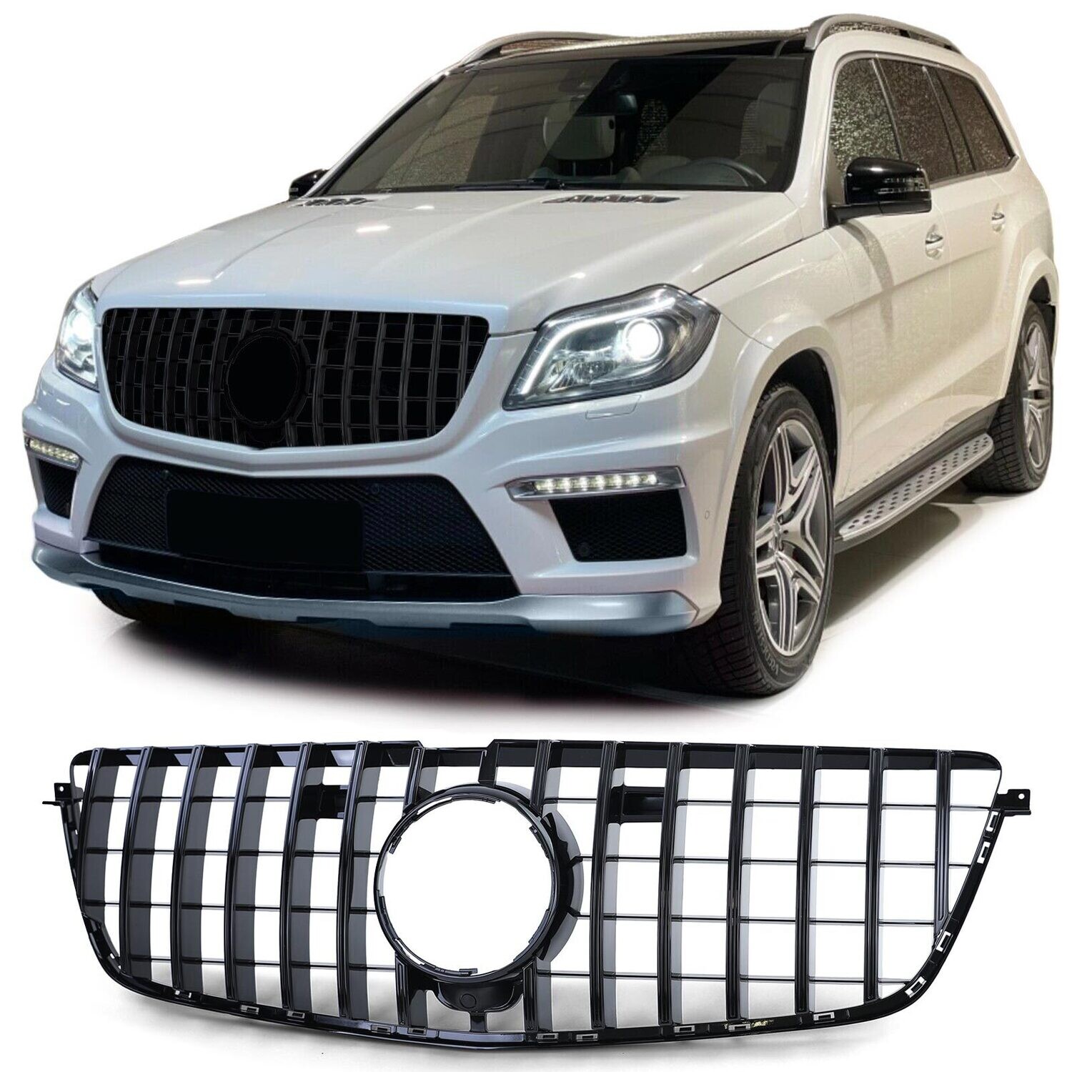 Calandre / Grille Look AMG / Panamericana pour Mercedes GL X166 2012 - 2015
