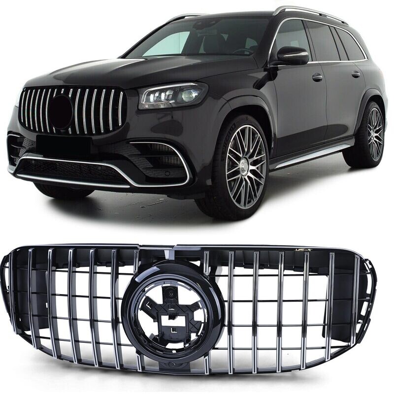 Calandre / Grille Look AMG noir et chrome pour Mercedes GLS X167 à partir de 2019