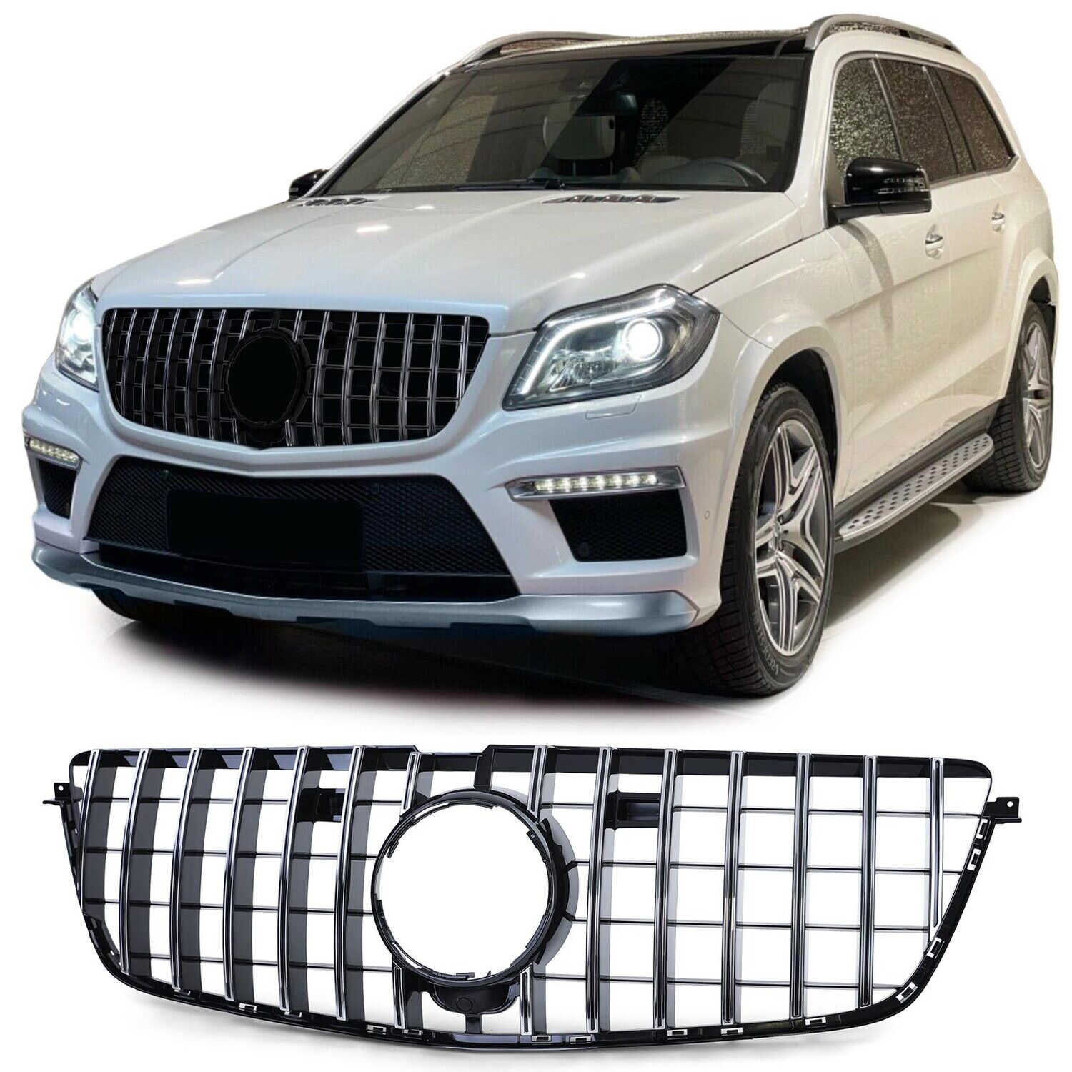 Calandre / Grille Look AMG / Panamericana pour Mercedes GL X166 2012 - 2015