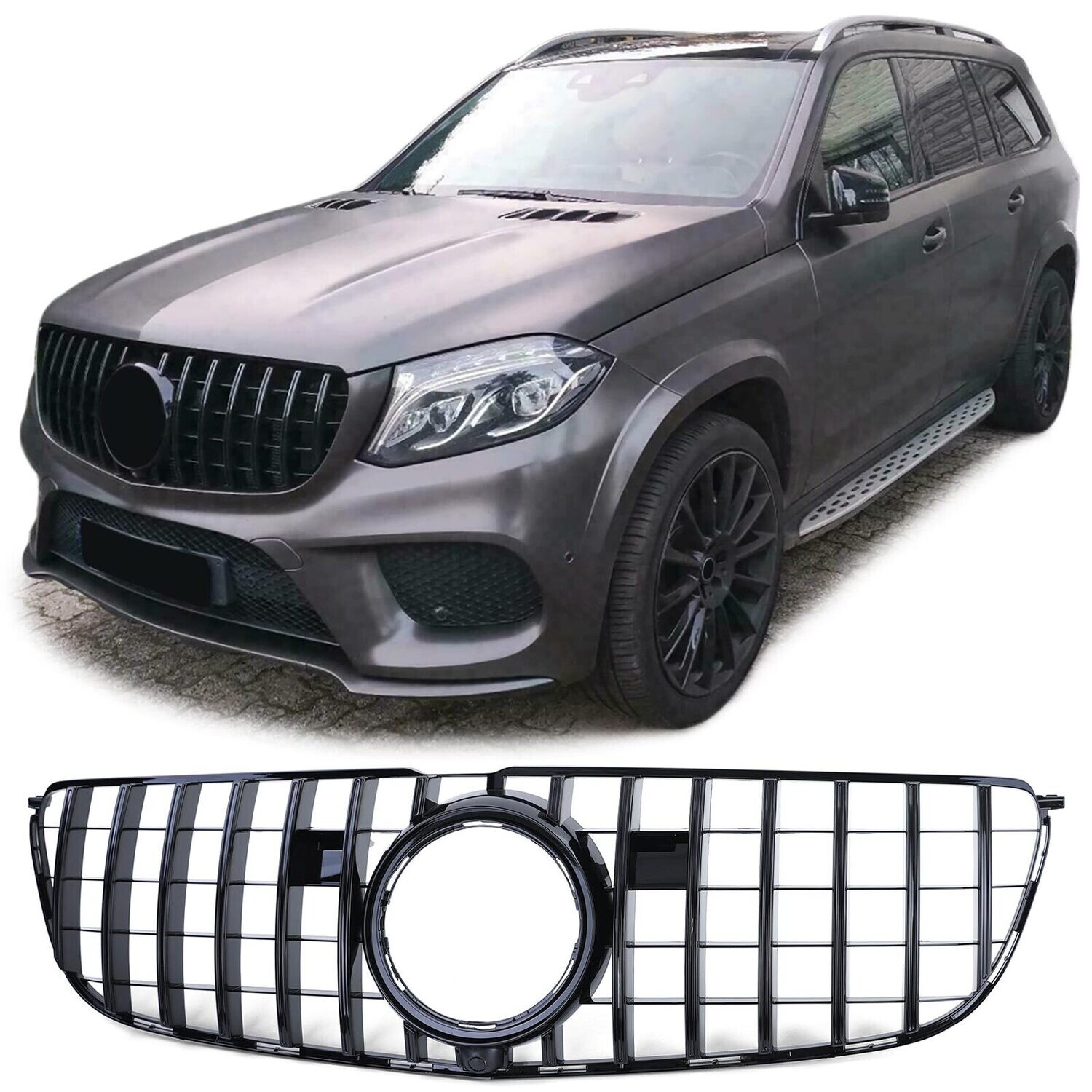 Calandre / Grille Look AMG / Panamericana pour Mercedes GLS X166 2015 - 2019