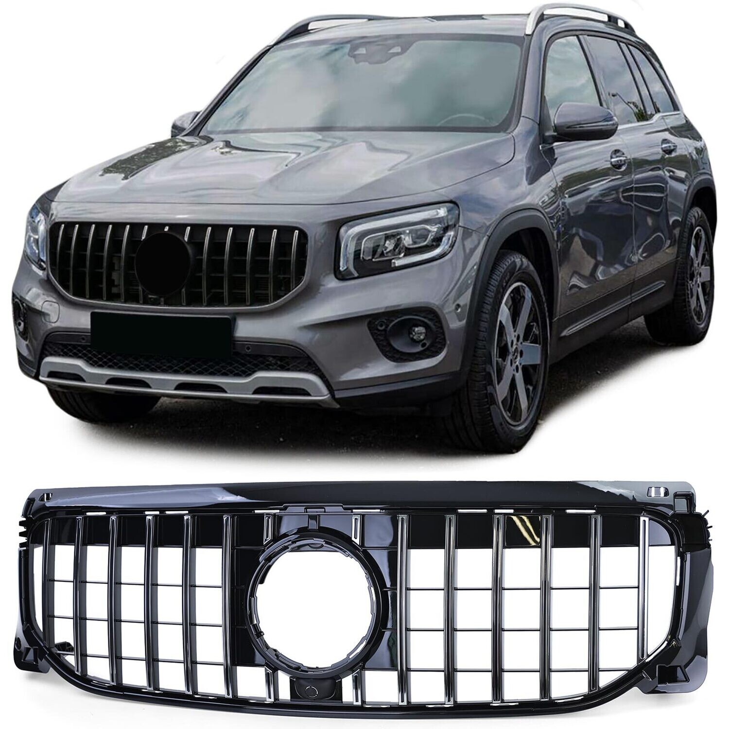 Calandre / Grille​ Panamericana pour Mercedes GLB X247 sans pack AMG à partir de 2019