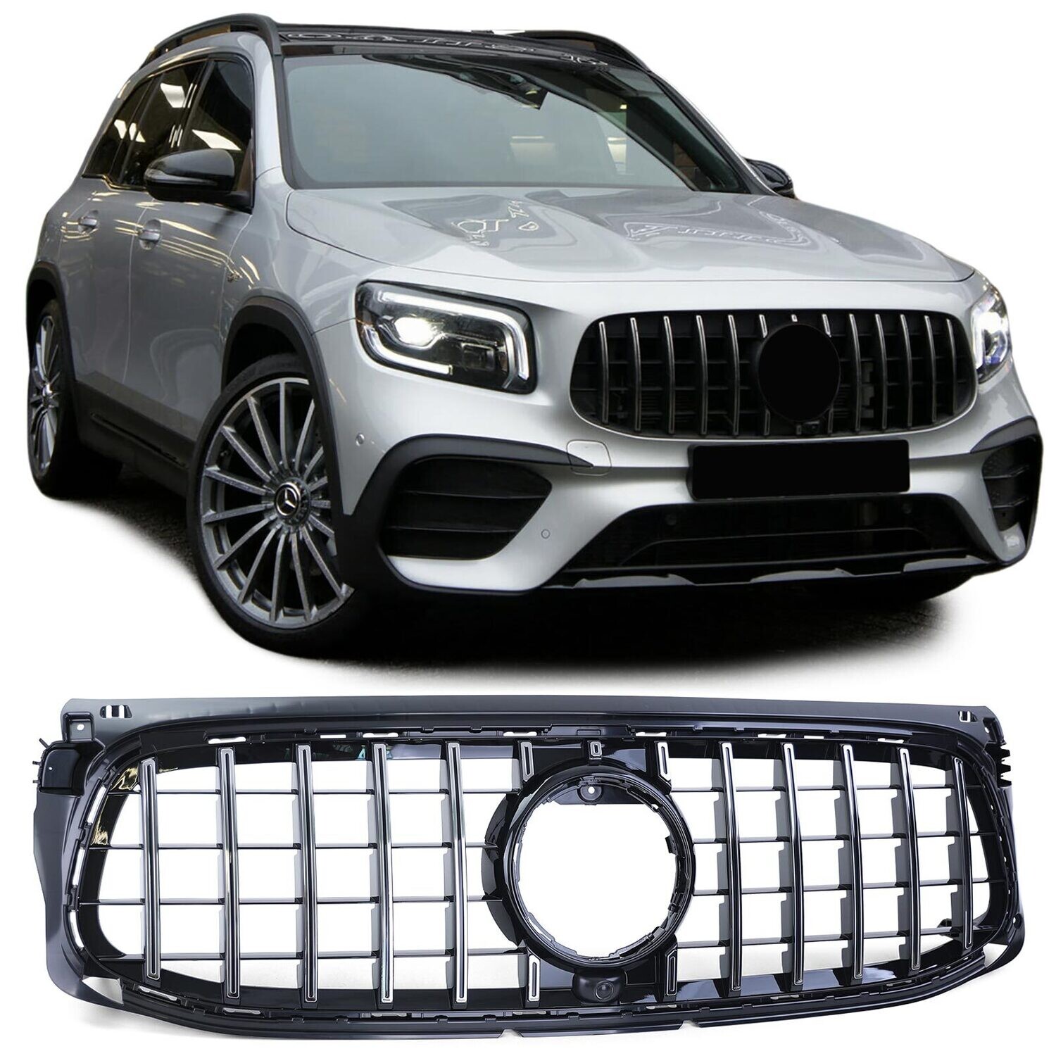 Calandre / Grille​ Panamericana pour Mercedes GLB X247 avec pack AMG à partir de 2019