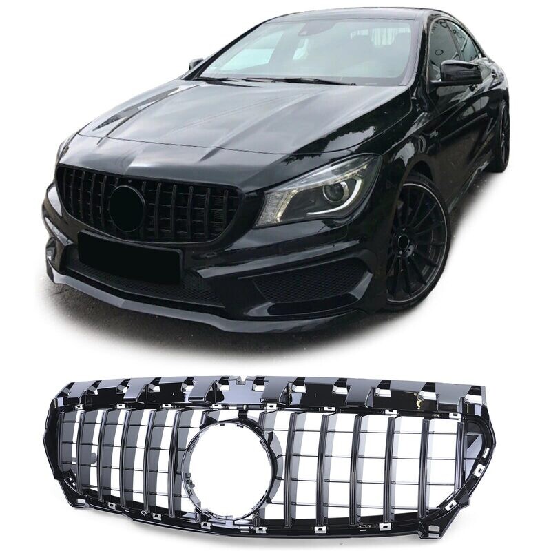 Calandre / Grille​ Sport Look Noir Brillant pour Mercedes CLA C117 de 2013 - 2016