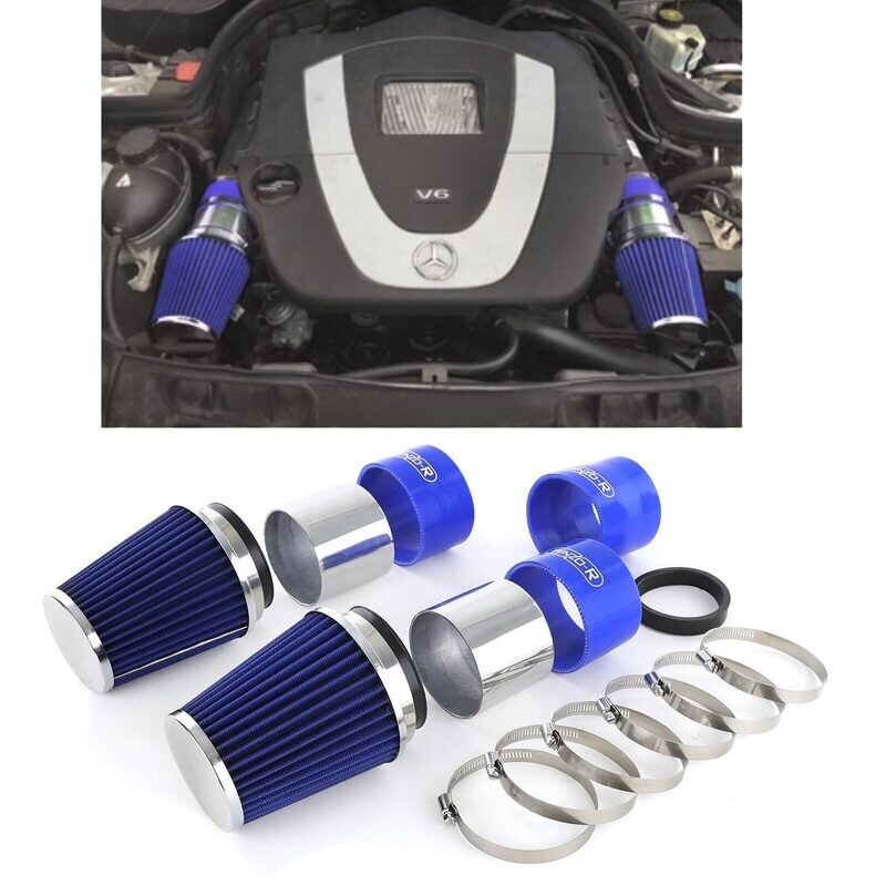 Kit admission d'air bleu pour Mercedes Classe C W204 2007 - 2012