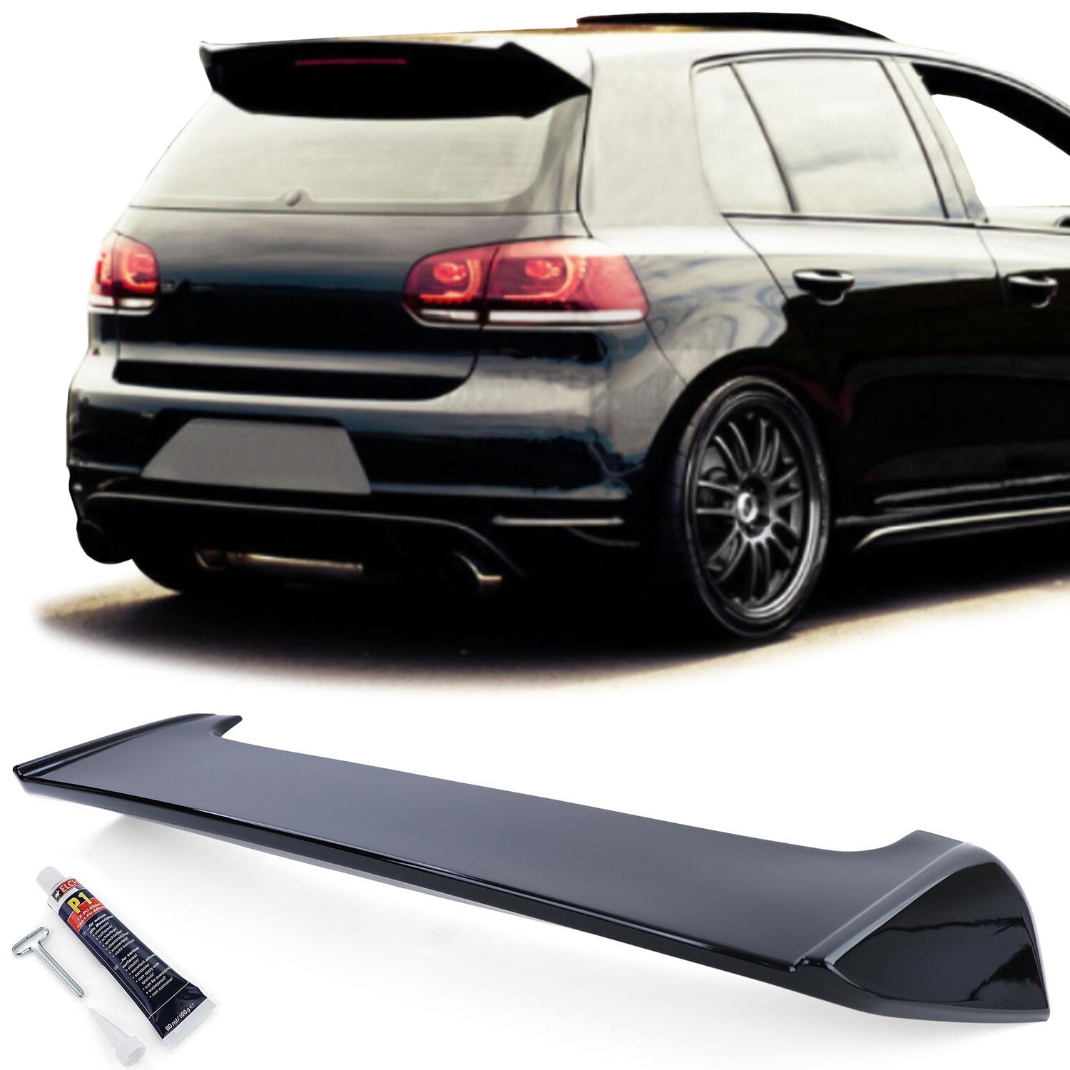 Becquet / Aileron / Lame de coffre Sport Look pour VW Golf 6 GTI 2009 - 2013